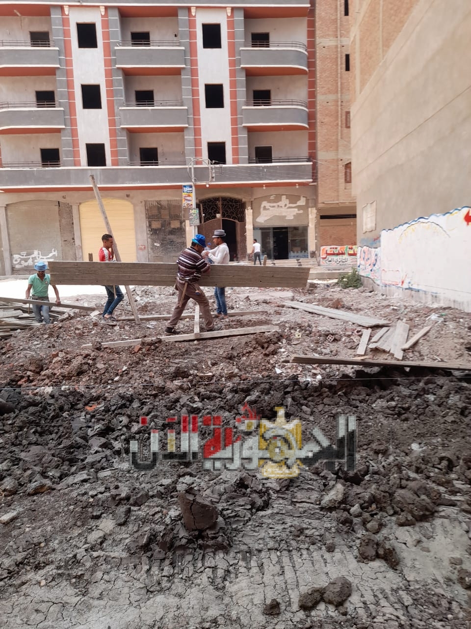إزالة مخالفات البناء بحي ثان المحلة الكبرى